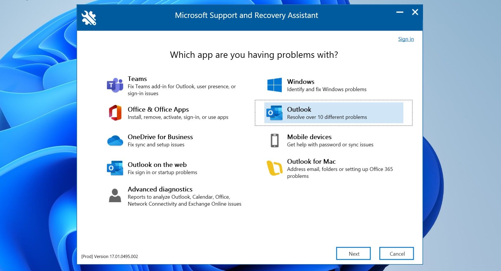 /bc/images/11-click-next-after-selecting-outlook-from-the-list-of-apps-in-the-microsoft-support-and-recovery-assistant-window.jpg /bc/images/11-click-next-after-selecting-outlook-from-the-list-of-apps-in-the-microsoft-support-and-recovery-assistant-window.jpg
