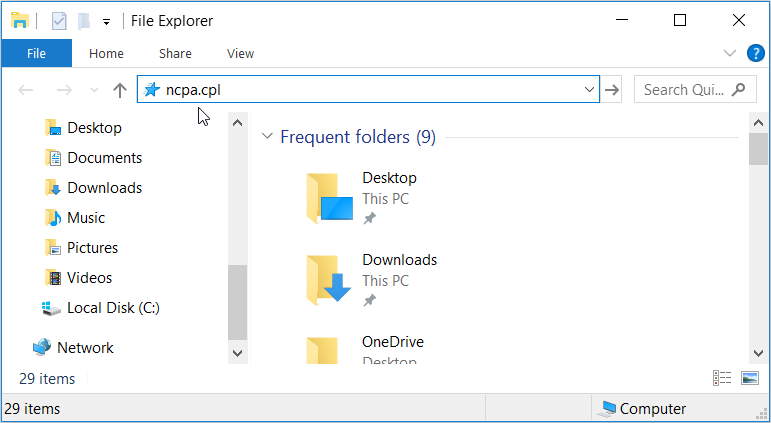 /sv/images/Opening-the-Windows-Network-Connections-Tool-using-File-Explorers-Address-Bar.png