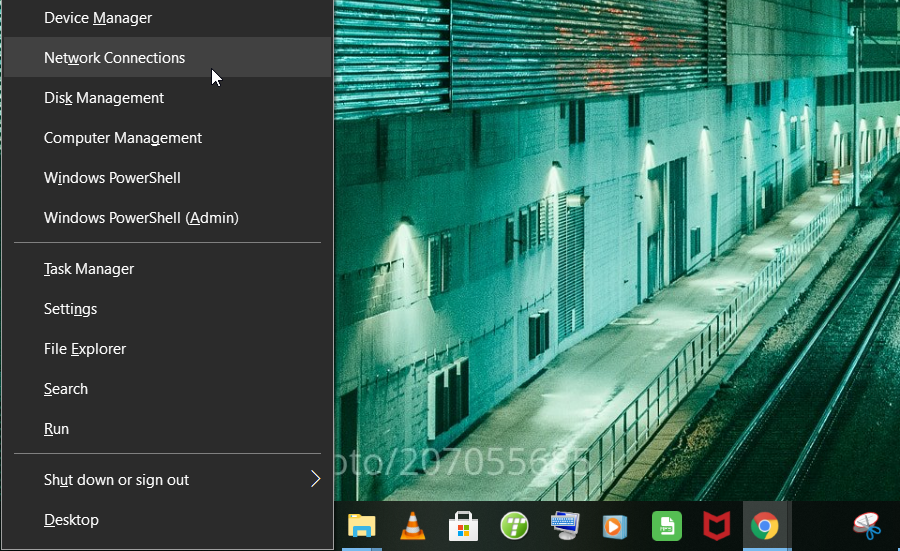 /sv/images/Opening-the-Windows-Network-Connections-Tool-using-the-Quick-Access-Menu.png