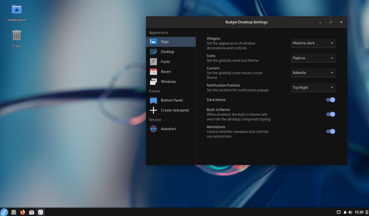 /sv/images/fedora-onyx-budgie-settings.jpg