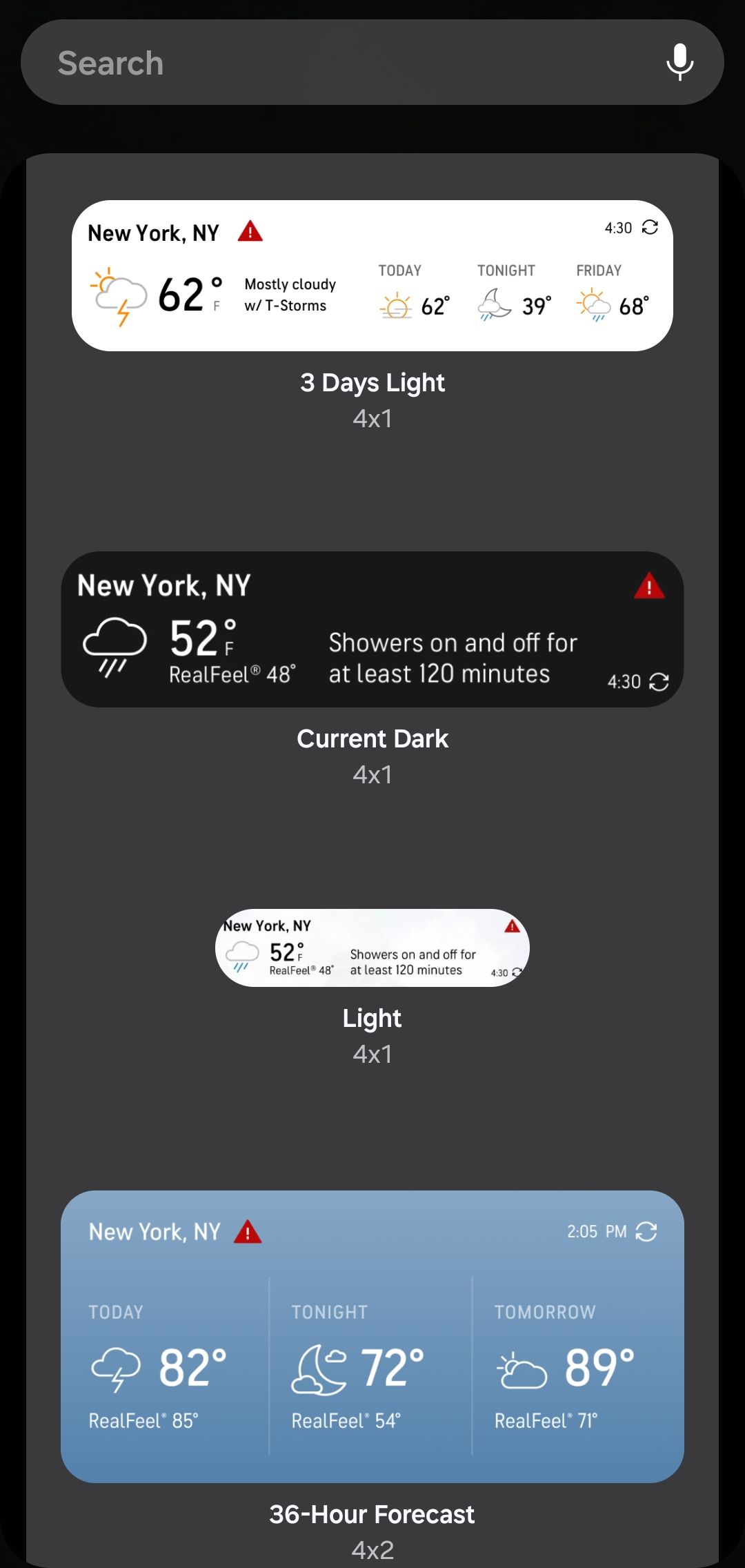 accuweather-android-widgets