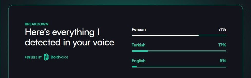 Accent oracle 결과