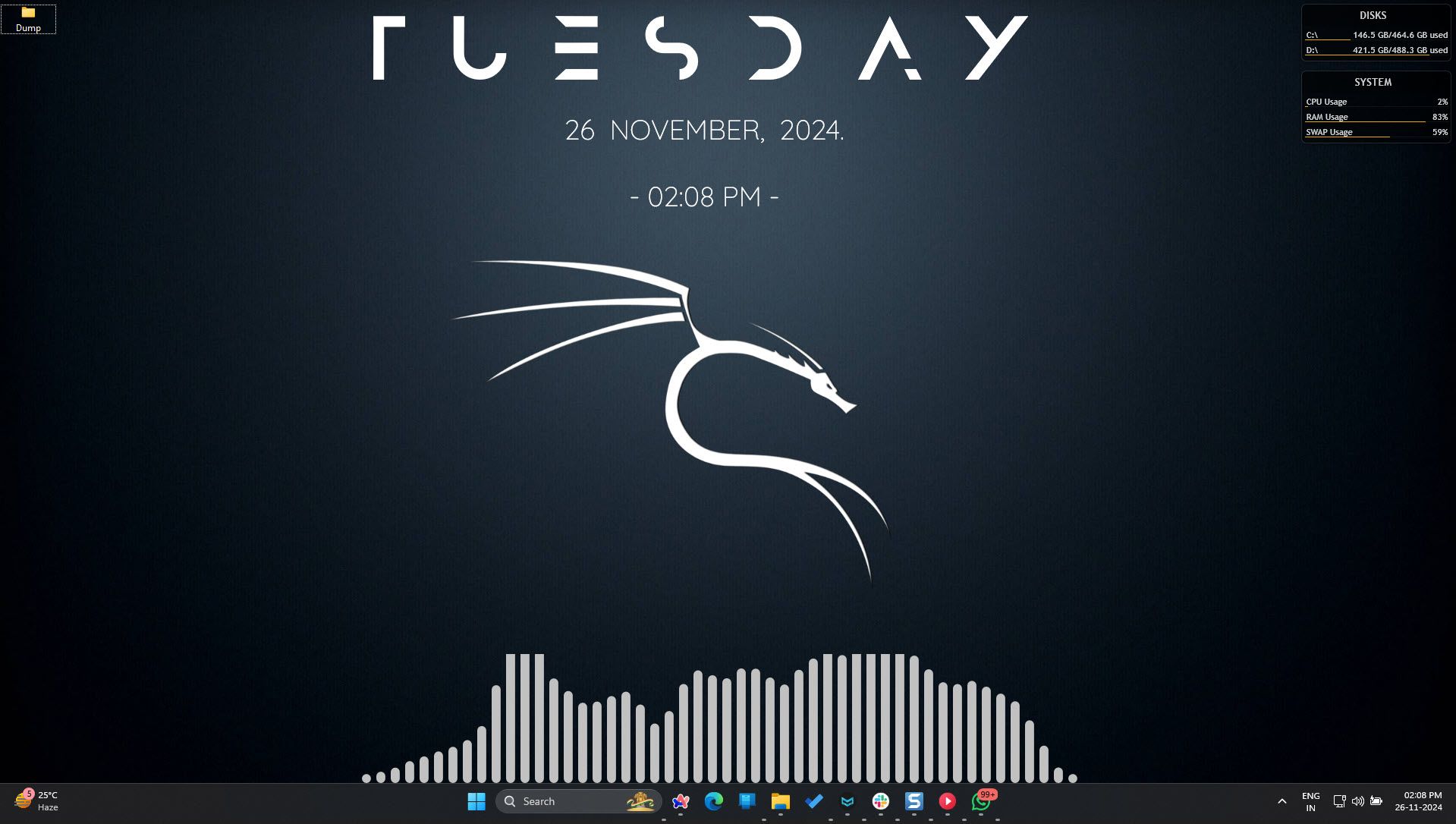 Rainmeter illustro 스킨